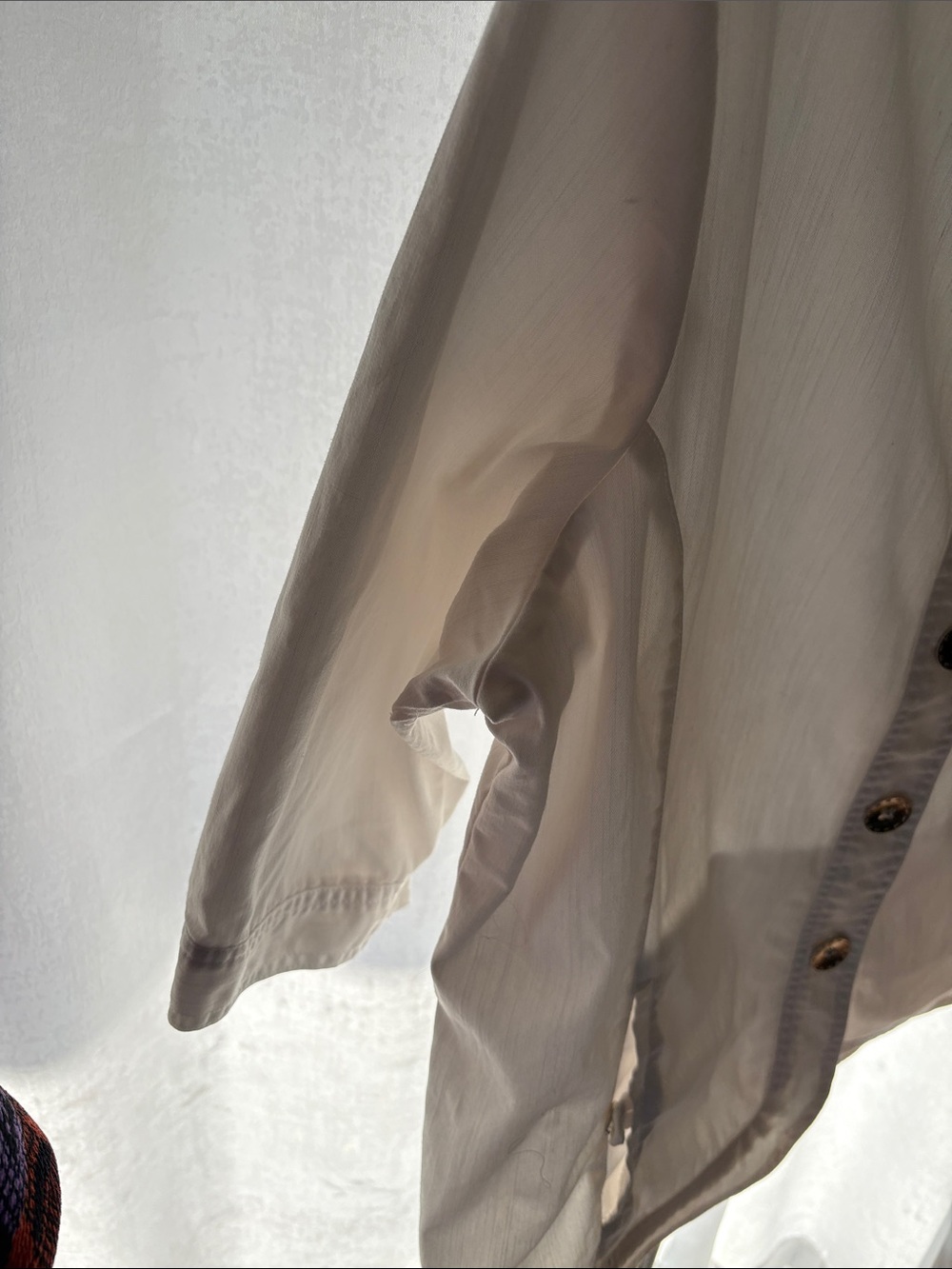 TanJay Creamy white Button-Front Light jacket - Picture 4 of 5